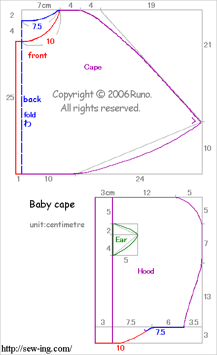 Hooded Cloak Pattern