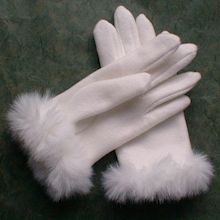 Pure white gloves