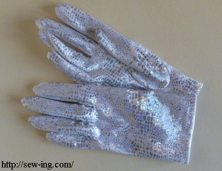 White snake gloves