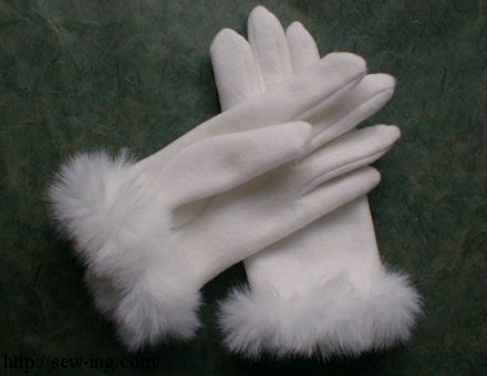 How to deals make fur gloves