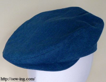 DIGITAL SEWING PATTERN Wyeth Classic Flat Cap Scally Cap 