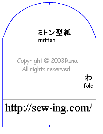 赤ちゃんの手袋 ベビーミトン